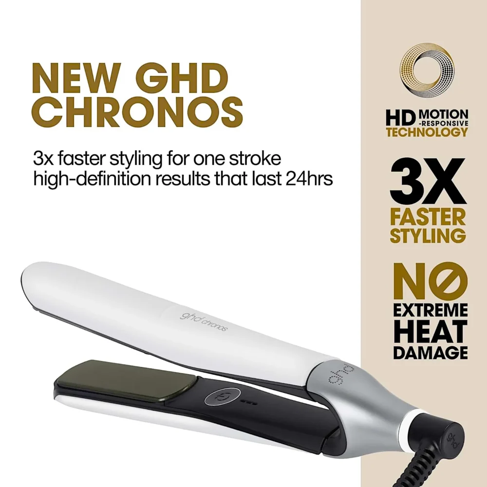 ghd chronos styler flat iron white