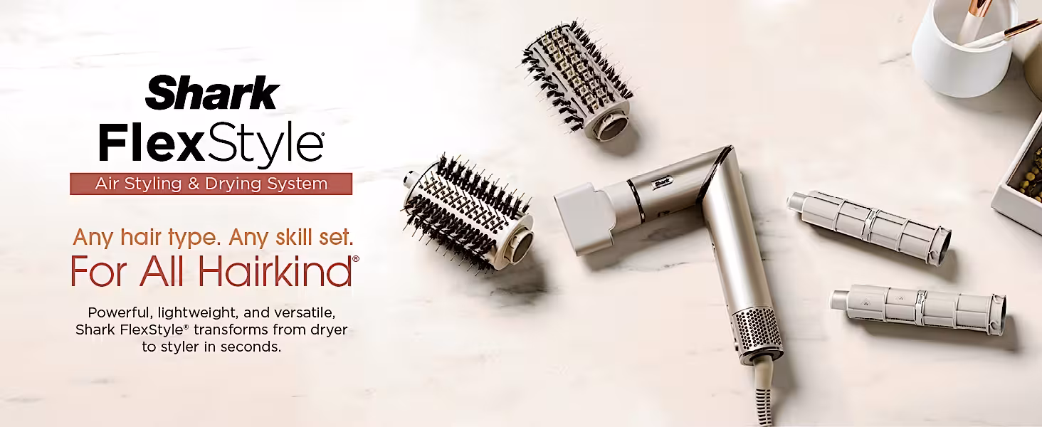 Shark FlexStyle Air Styling and Drying System with all attachments — for all hair types