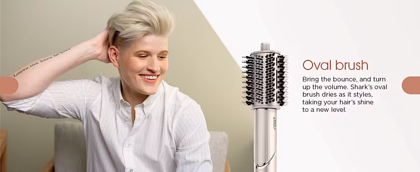 Shark FlexStyle oval brush attachment — bring the bounce and turn up the volume
