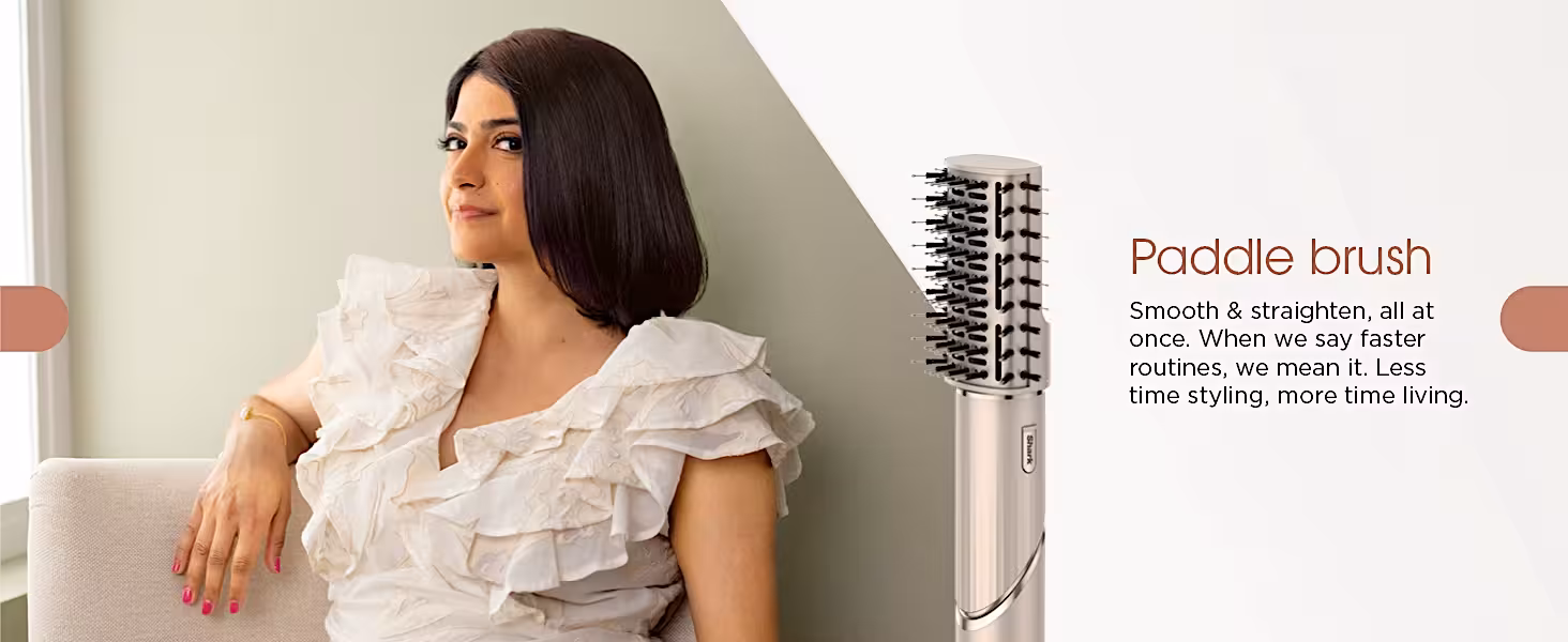 Shark FlexStyle paddle brush attachment — smooth and straighten all at once