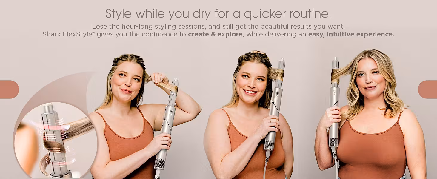 Shark FlexStyle — style while you dry for a quicker routine with intuitive results