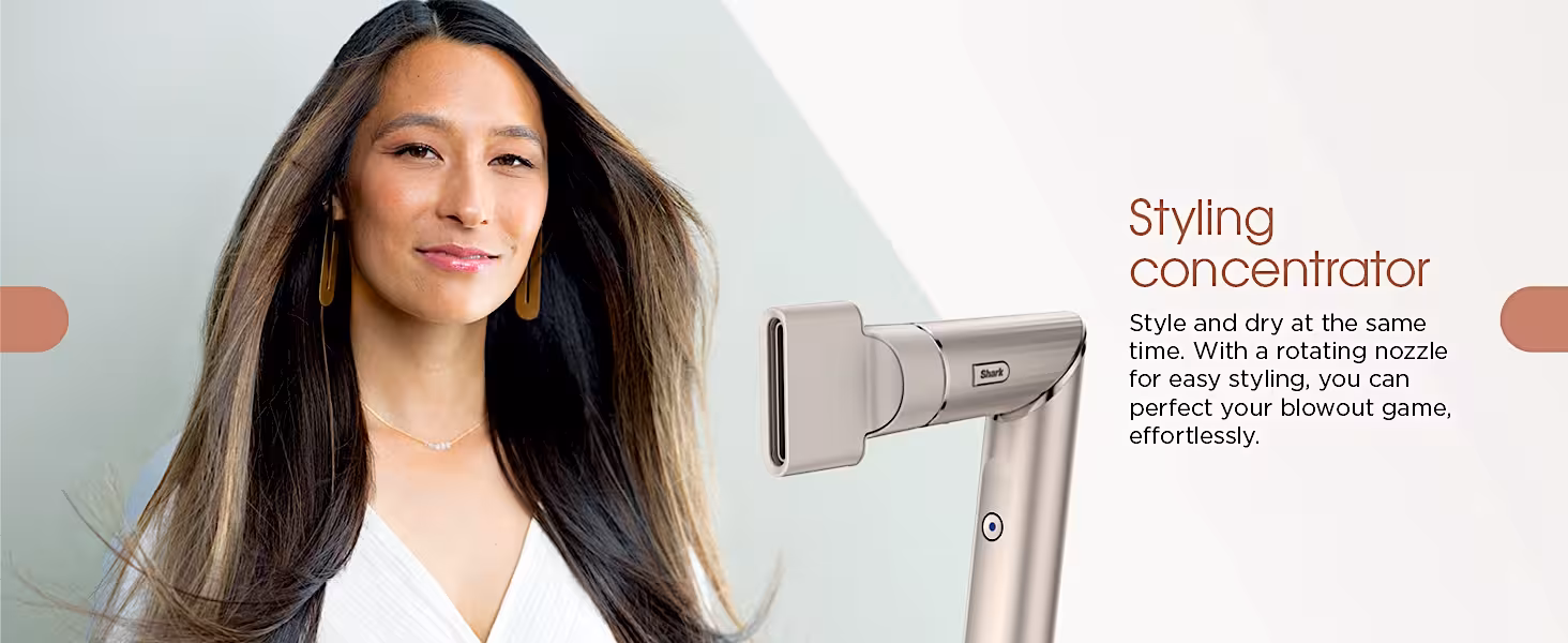 Shark FlexStyle styling concentrator — style and dry at the same time with rotating nozzle